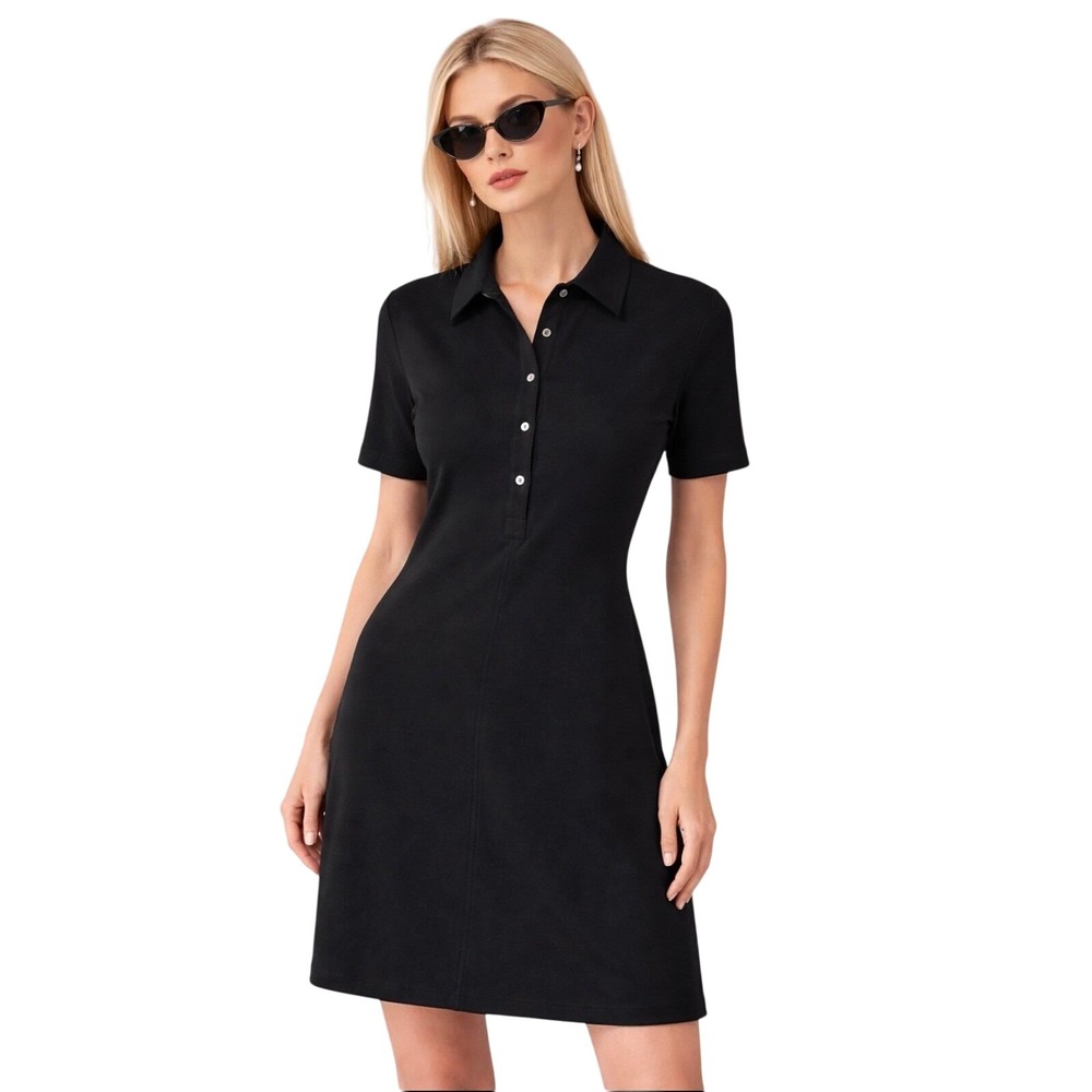 Vintage 90s Calvin Klein Black Dress  Carolyn Bessette Minimalist  Classic Small